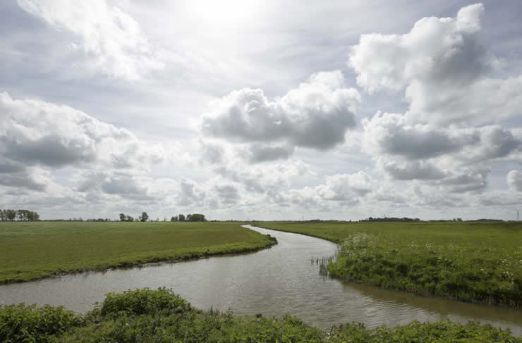 Hedendaags landschap, zoals dat het mogelijk in het begin van onze jaartelling ook heeft uitgezien.