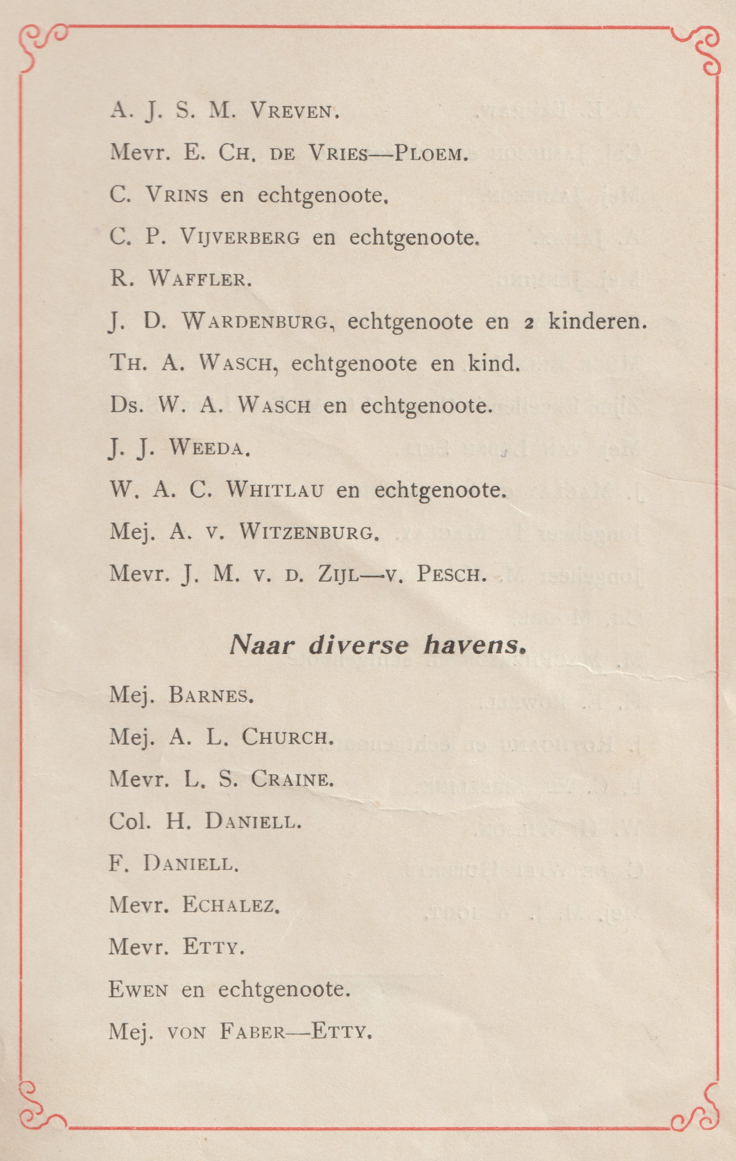 Bladzijde uit het bovenstaand boekje met W.A. Wasch. Bron: Hans Stoelinga, Onderdendam