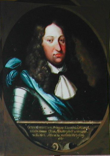 Ongesigneerd portret van Georg Christian Cirksena van Oost-Friesland. Circa 1750. Auteur: onbekend. Bron: Historische Museum te Aurich. Foto: Matthias Süssen. Licentie: Public Domain.