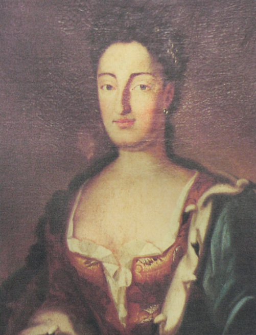 Sophia Carolina van Brandenburg-Bayreuth, tweede echtgenote van Georg Albrecht Cirksena. Schilderij uit de 18e eeuw. Bron: Duitse Wikipedia. Licentie: Public Domain.